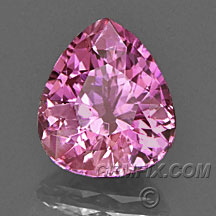 pink sapphire pear shield triangle trilliant