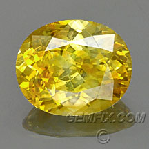 large yellow sapphire oval