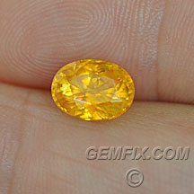 orange yellow certified sapphire