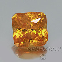 princess cut spessartite