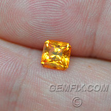 princess cut spessartite