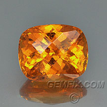 spessartine orange cushion