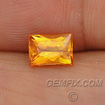 Spessartite orange garnet