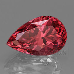 red spinel pear teardrop