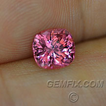 cushion pink spinel