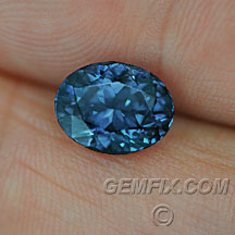 oval blue spinel certified