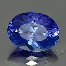 tanzanite oval portuguese cut