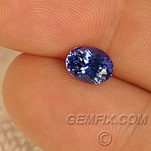 tanzanite oval portuguese cut