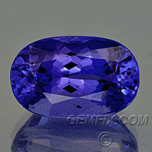 oval cushion tanzanite