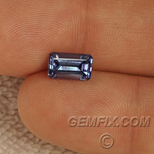 Tanzanite EC Emerald cut