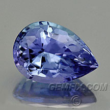 Tanzanite drop shape
