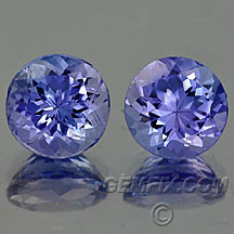 pair tanzanite rounds
