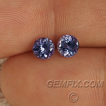 pair tanzanite rounds