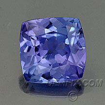 cushion tanzanite
