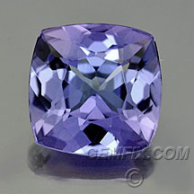 square cushion tanzanite