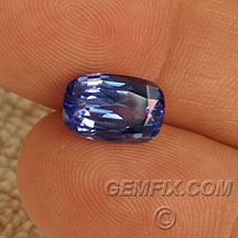 oval cushion tanzanite