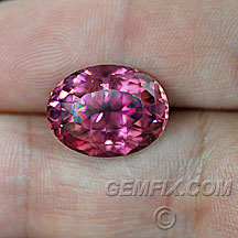Oval Rubellite Red Pink Tourmaline