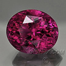 Rubellite Red Pink Tourmaline Oval