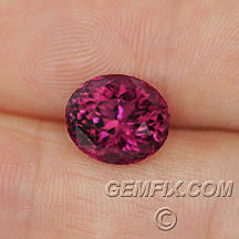 Oval Rubellite Red Pink Tourmaline
