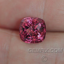 Cushion Rubellite Red Pink Tourmaline
