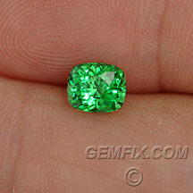 oval tsavorite garnet