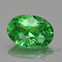 oval tsavorite garnet