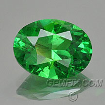 green garnet oval