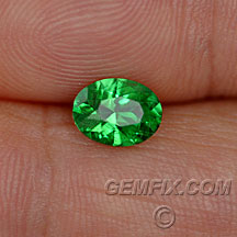 green garnet oval