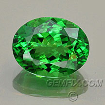 tsavorite green garnet oval