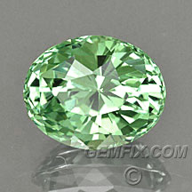 Tsavorite and Merelani Mint Green Garnet, American Cut Gemstones